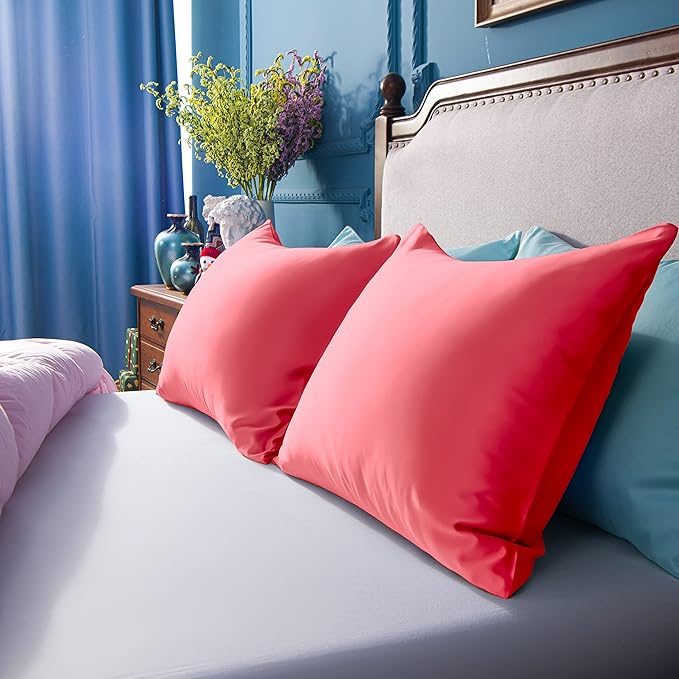 Satin Pillowcase Set - King - 20 x 36 in - 2 Piece