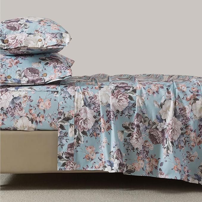 100% Cotton Bed Sheet Set - Queen - 4 Piece