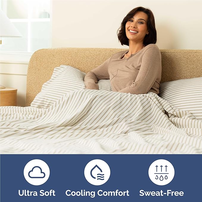 Cooling Bed Sheet Set - Full - 4 Piece