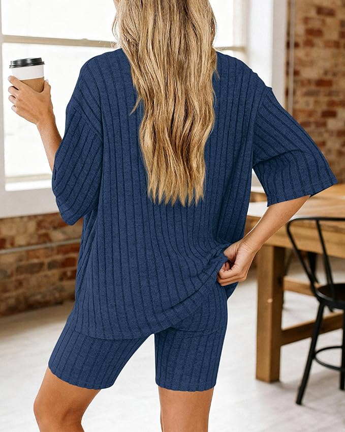 Shorts Pajama Set - Short Sleeve - 2 Piece