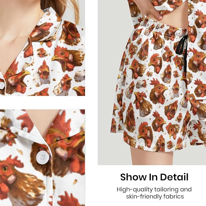 Women's Pajama Set - Short Sleeve - 2 Piece