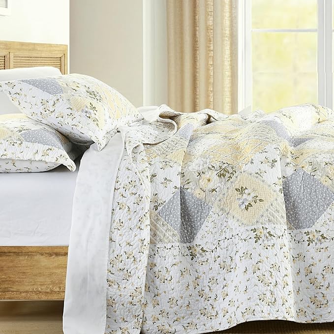 100% Cotton Bedding Set - California King - 3 Piece