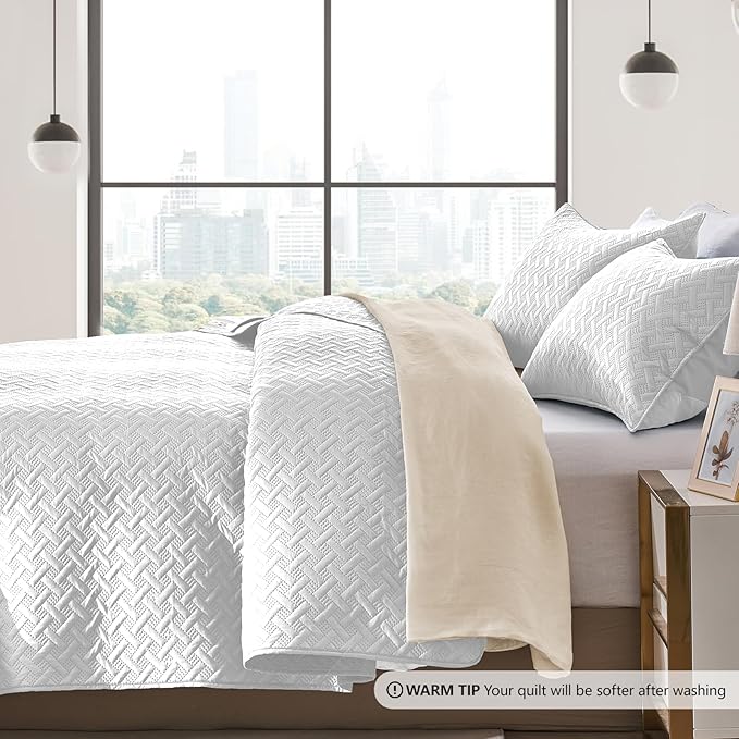 Microfiber Quilt Set - Queen