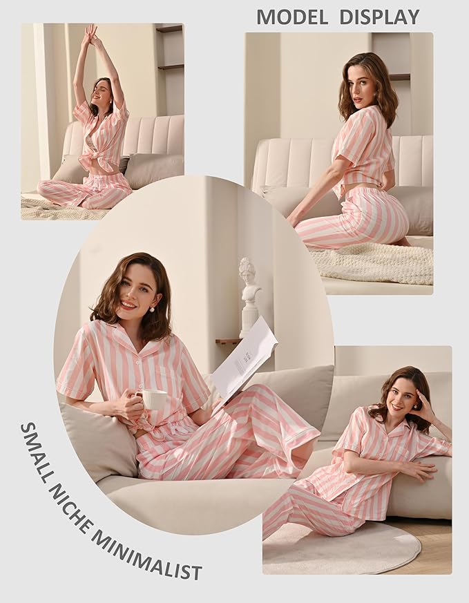 Women's 100% Cotton Pajama Set - 2 Piece