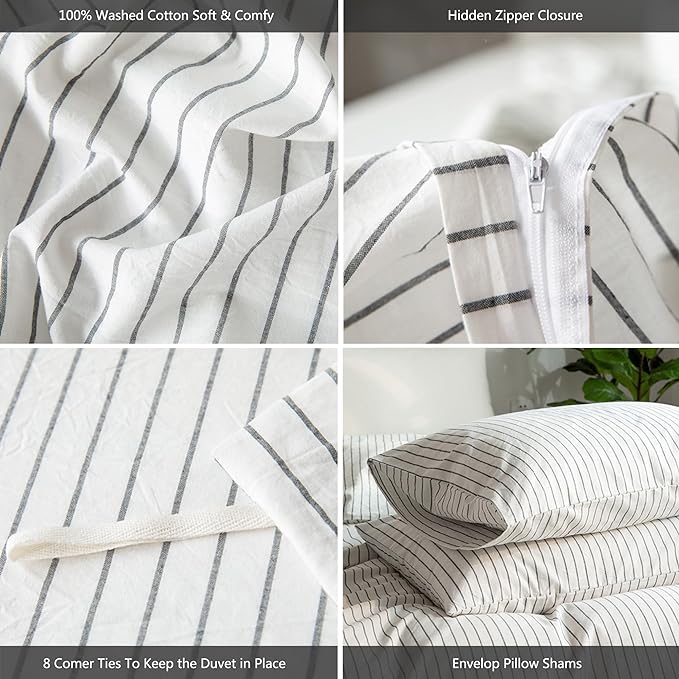 Linen Duvet Cover Set - Queen