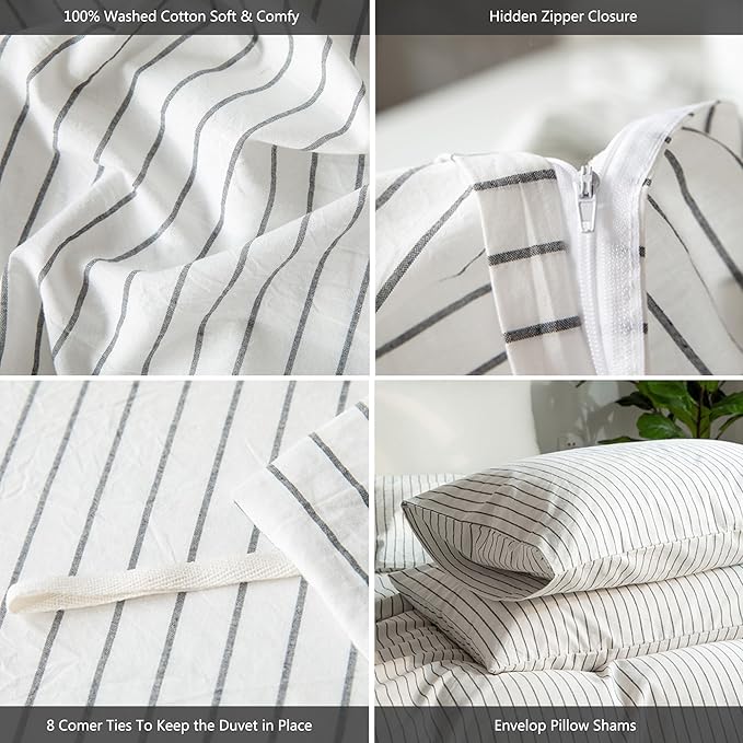 Linen Duvet Cover Set - King