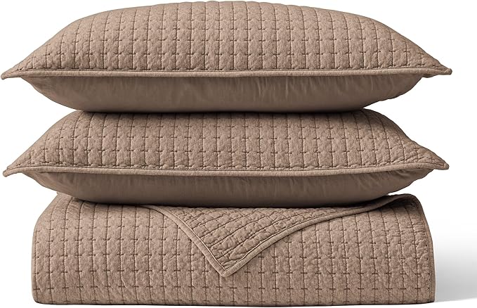 100% Cotton Hypoallergenic Quilt Set - Queen
