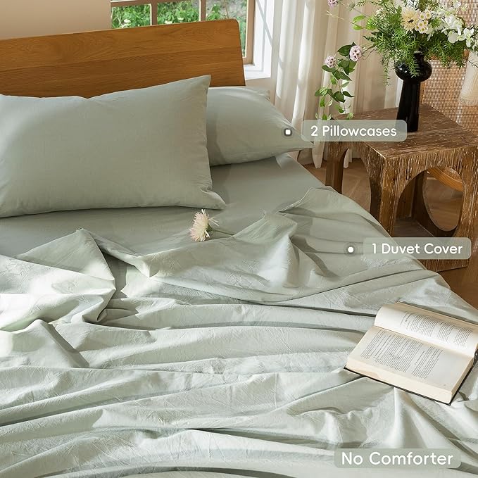 Linen Duvet Cover Set - Queen