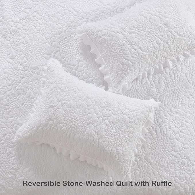 Microfiber Quilt Set - King - 3 Piece