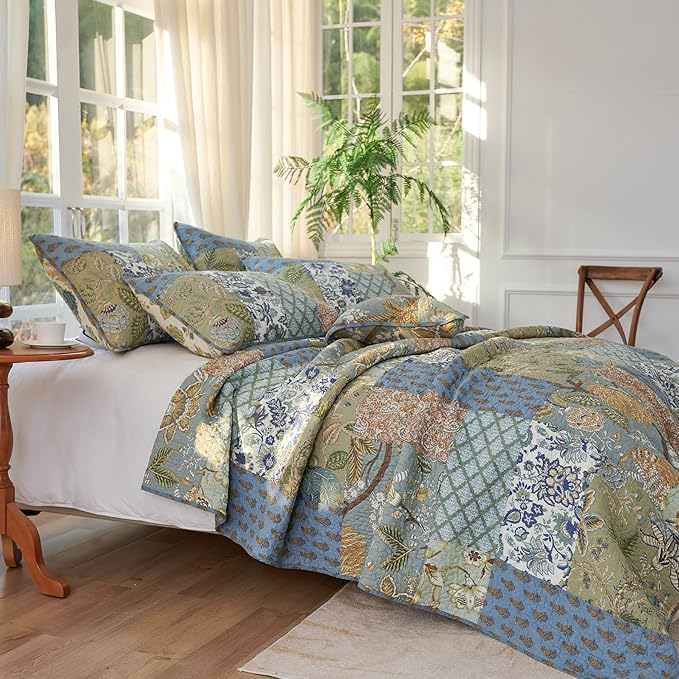 100% Cotton Quilt Set - Queen