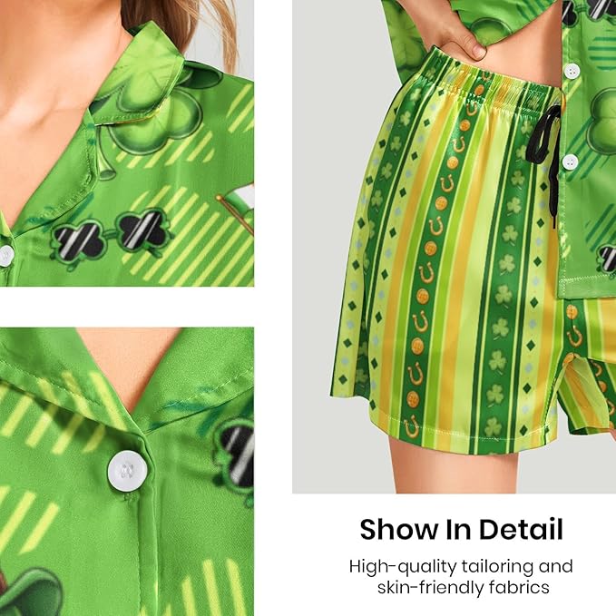 Women's Pajama Set - Short Sleeve - 2 Piece