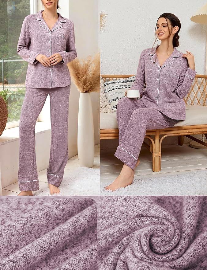 Women's Pants Pajama Set - Long Sleeve - 2 Piece