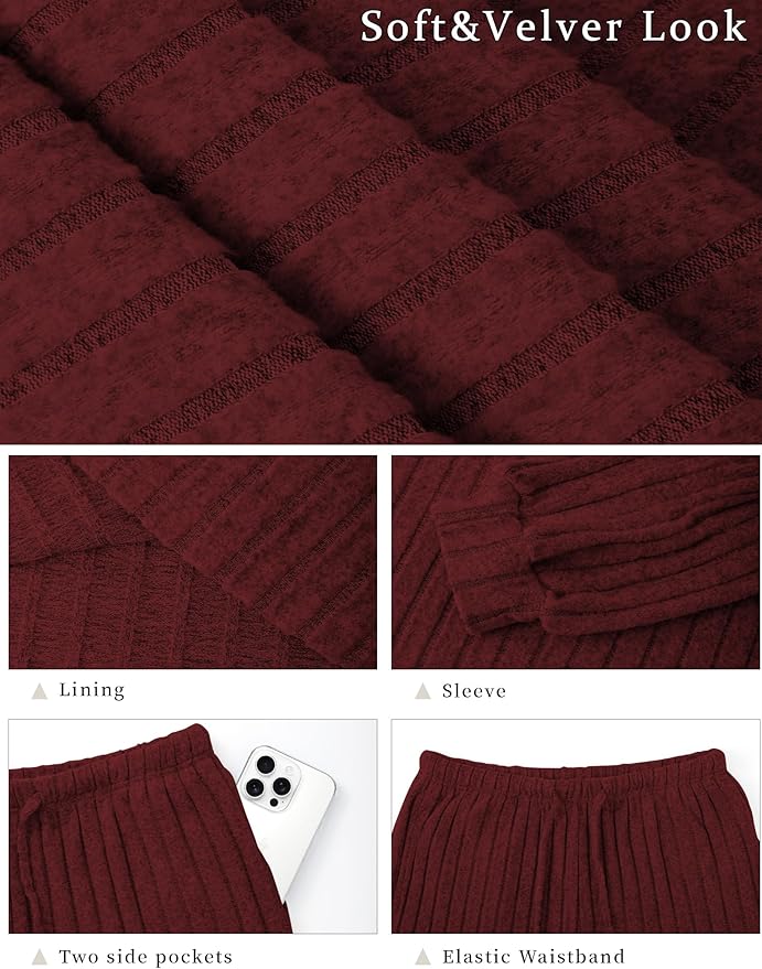 Women's Pants Pajama Set - Long Sleeve - 2 Piece