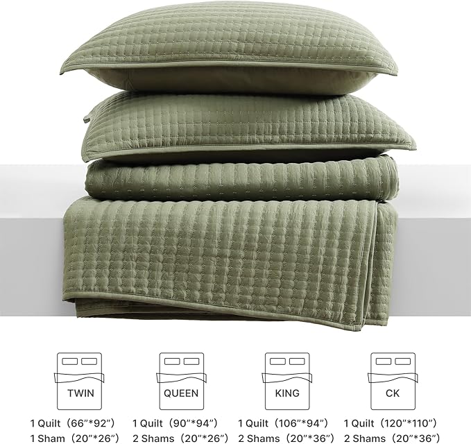 Quilt Set - California King - 3 Piece