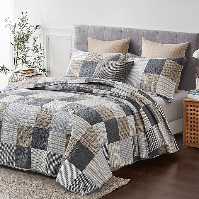 100% Cotton Quilt Set - Twin - 2 Piece