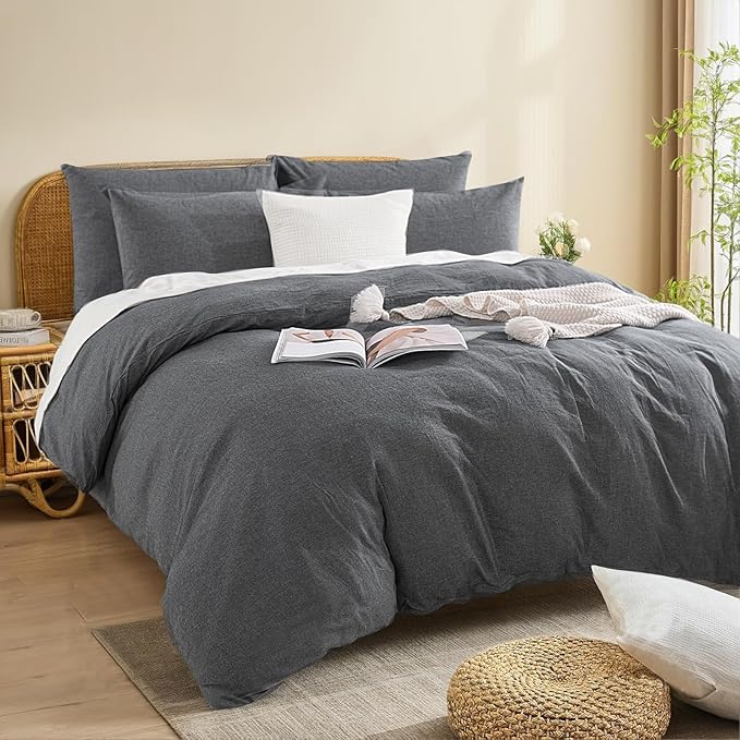 Linen Duvet Cover Set - Twin - 2 Piece