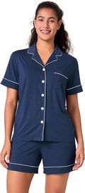 Women's Bamboo Shorts Pajama Set - 2 Piece