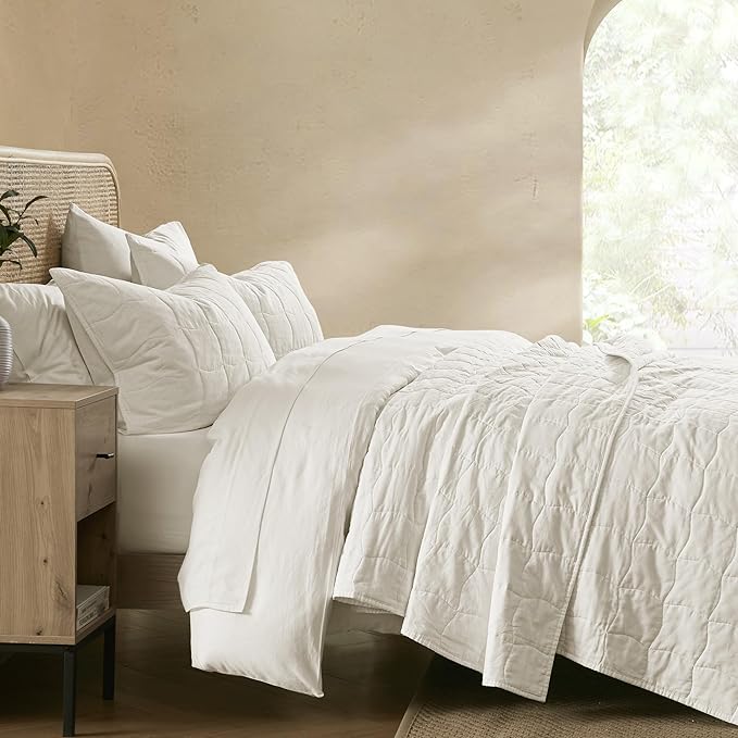 100% Cotton Hypoallergenic Quilt Set - King