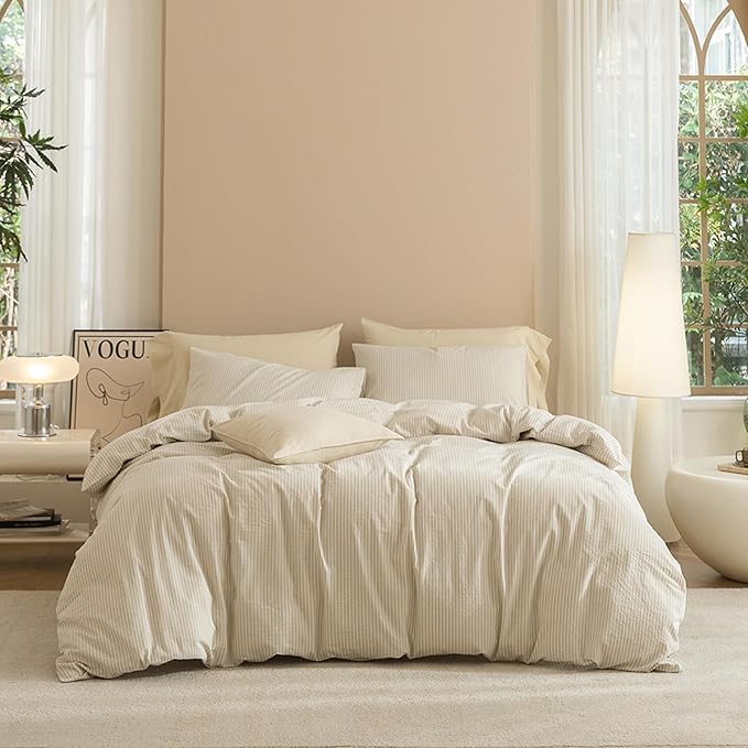Linen Duvet Cover Set - Queen - 3 Piece