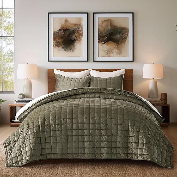 Velvet Quilt Set - Queen