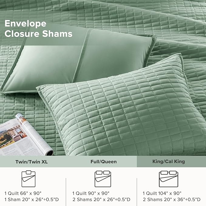 Quilt Set - King - 3 Piece