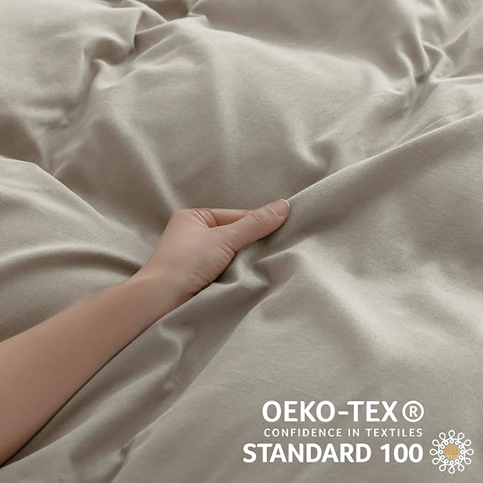 Linen Duvet Cover Set - California King - 3 Piece