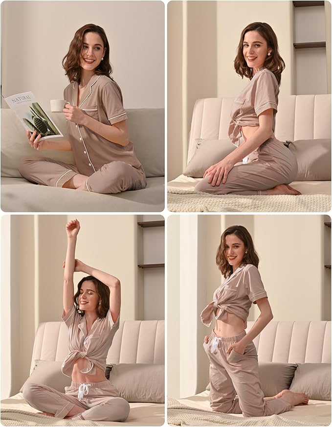Women's 100% Cotton Pajama Set - 2 Piece