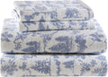 100% Cotton Bed Sheet Set - King - 4 Piece