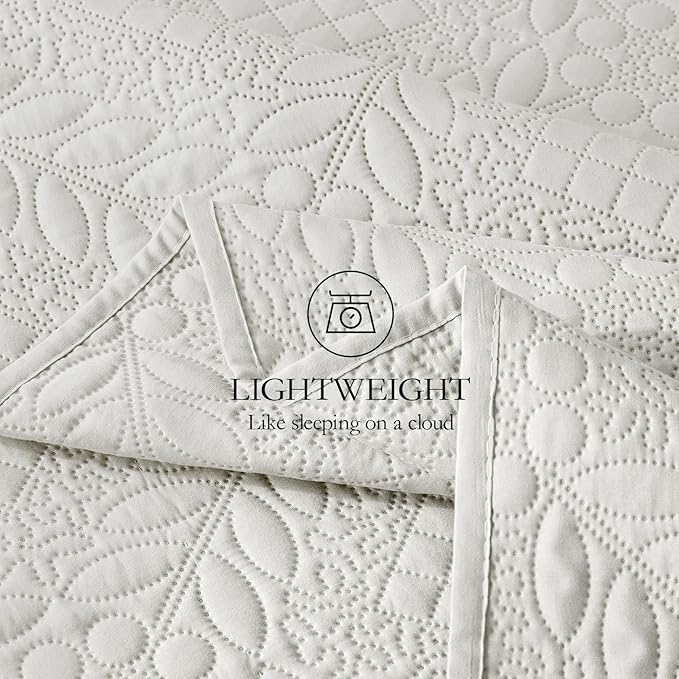 Microfiber Quilt Set - Queen - 3 Piece