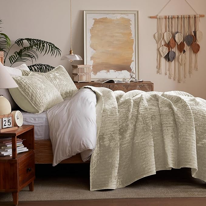 Velvet Quilt Set - Queen
