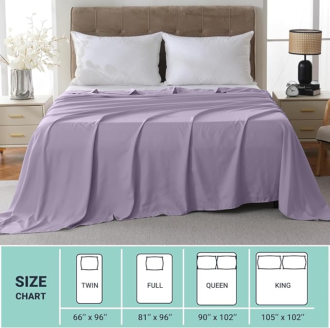 Microfiber Hypoallergenic Flat Sheet - Full - 6 Pack