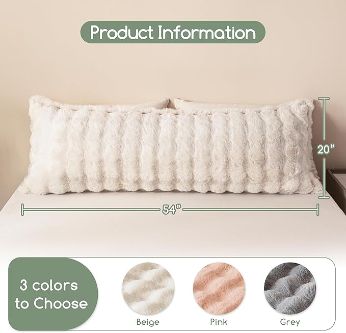 Memory Foam Body Pillow - Full - 20 x 54 in