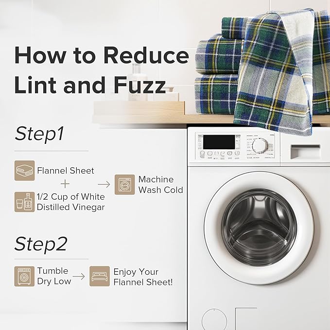 Flannel Bed Sheet Set - King - 4 Piece