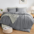Linen Duvet Cover Set - Twin - 2 Piece