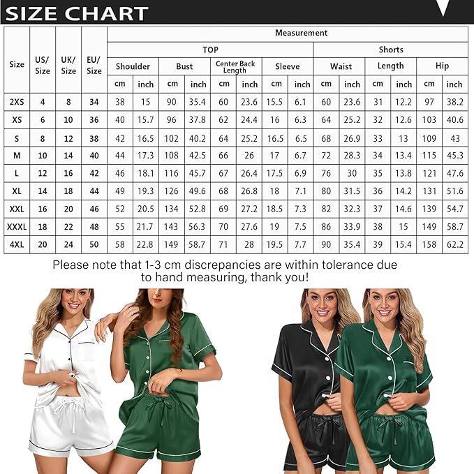Satin Pajama Set - 2 Piece