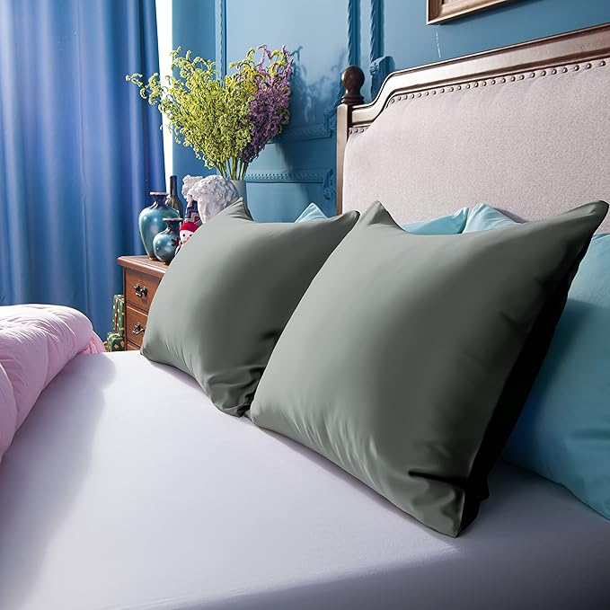 Satin Pillowcase Set - King - 20 x 36 in - 2 Piece