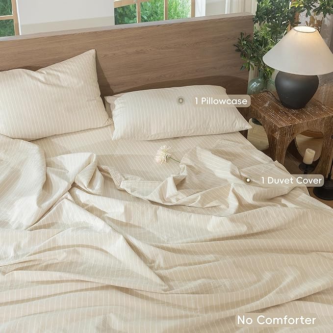 Linen Duvet Cover Set - Twin