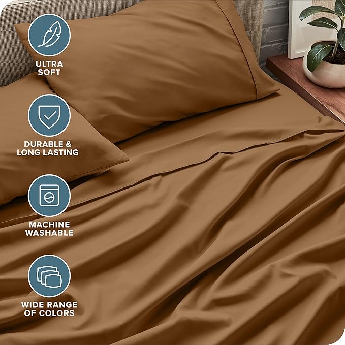 Microfiber Bed Sheet Set - Twin - 3 Piece