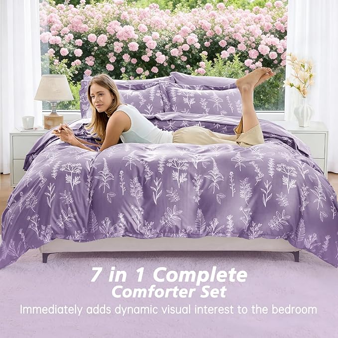 Comforter Set - Queen - 7 Piece