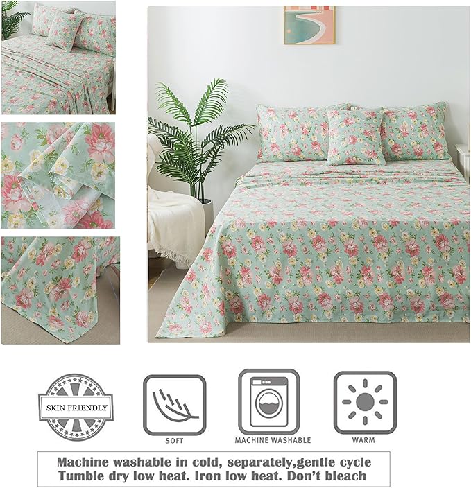 Bed Sheet Set - Full - 4 Piece