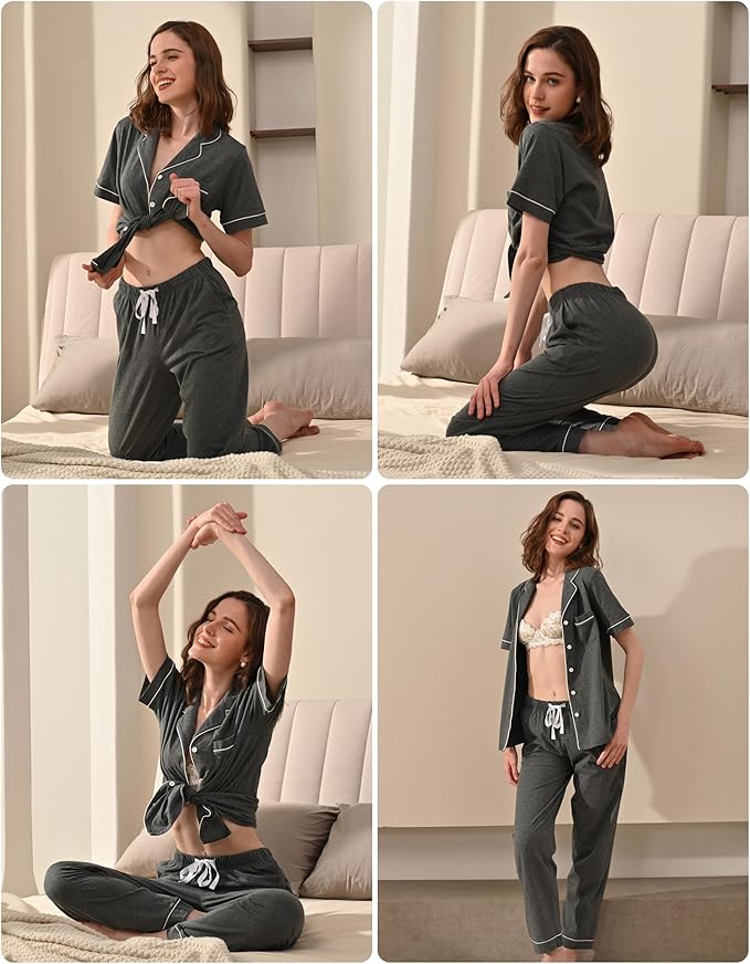 Women's 100% Cotton Pajama Set - 2 Piece