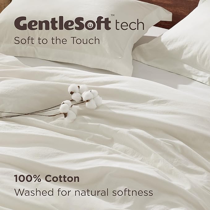 Linen Duvet Cover Set - Queen - 3 Piece