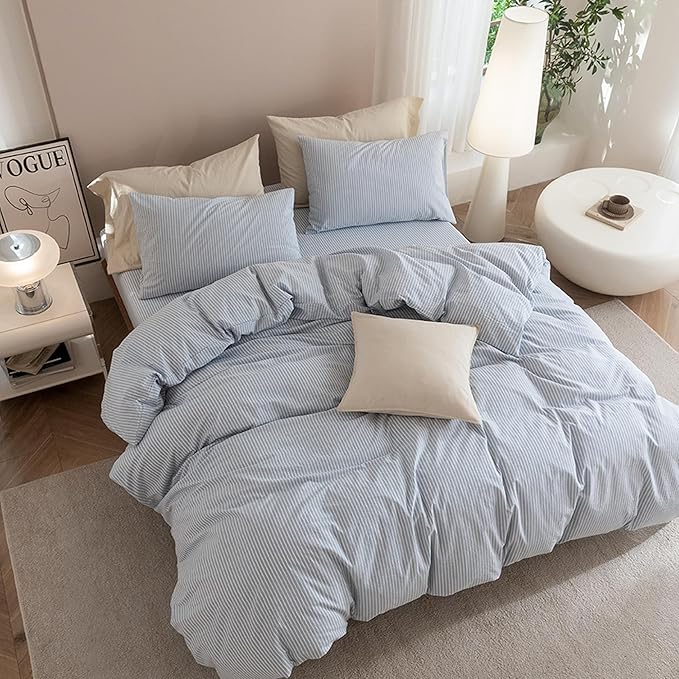 Linen Duvet Cover Set - King - 3 Piece