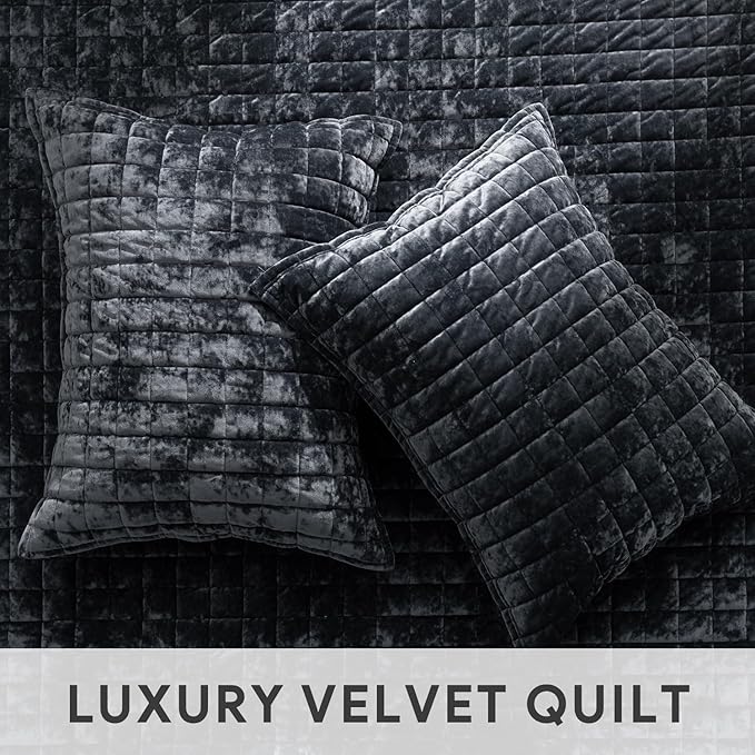 Velvet Quilt Set - Queen