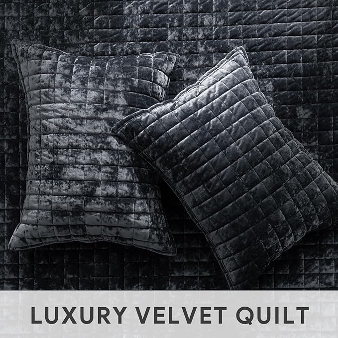 Velvet Quilt Set - King