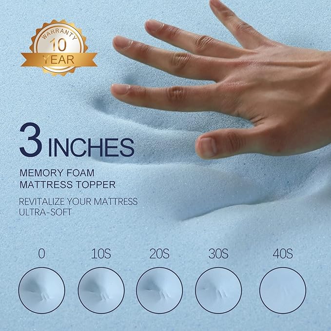 Bamboo Cooling Mattress Topper - Twin