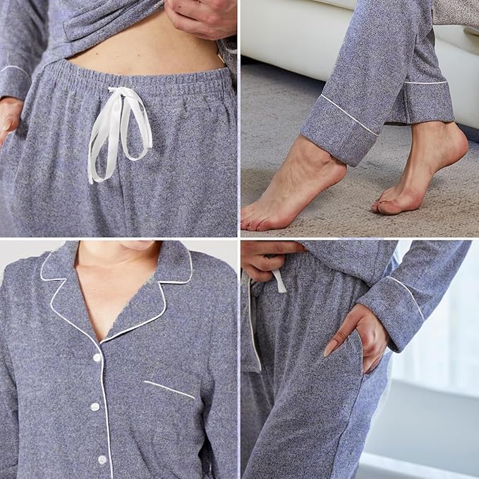 Women's Pajama Set - Long Sleeve - 2 Piece