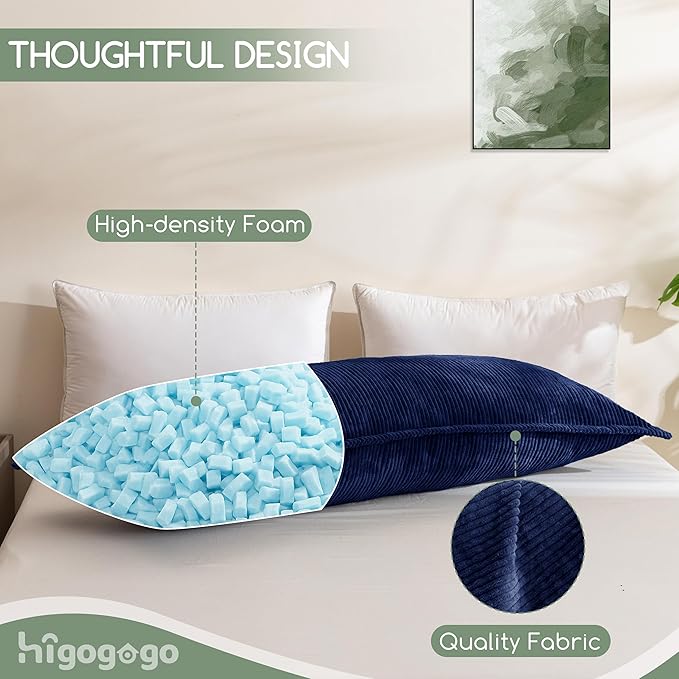 Memory Foam Body Pillow - Full - 20 x 54 in