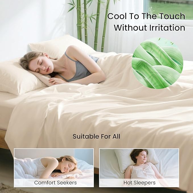 Bamboo Cooling Bed Sheet Set - Twin XL - 3 Piece
