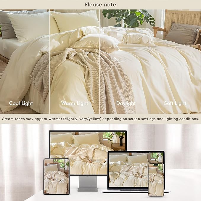 Linen Duvet Cover Set - Full